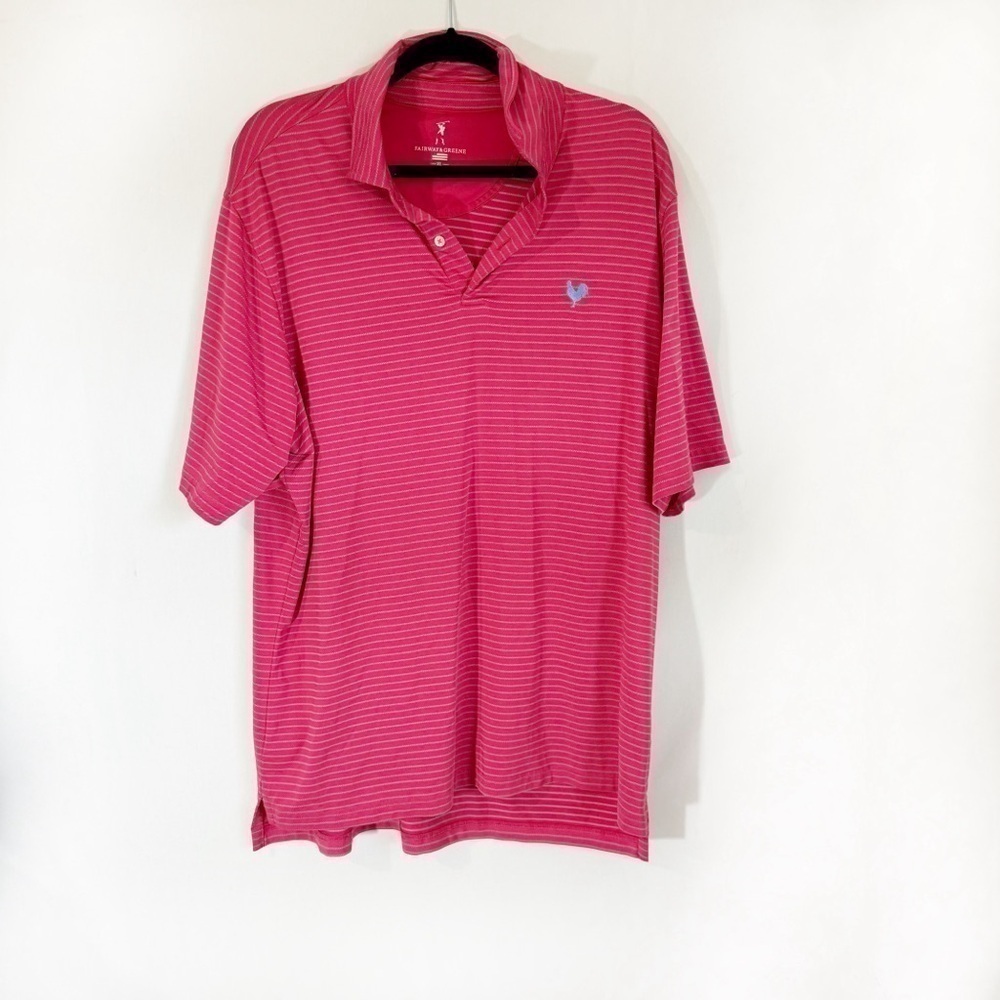 Fairway & Greene Stripe Tech Polo Size XL
